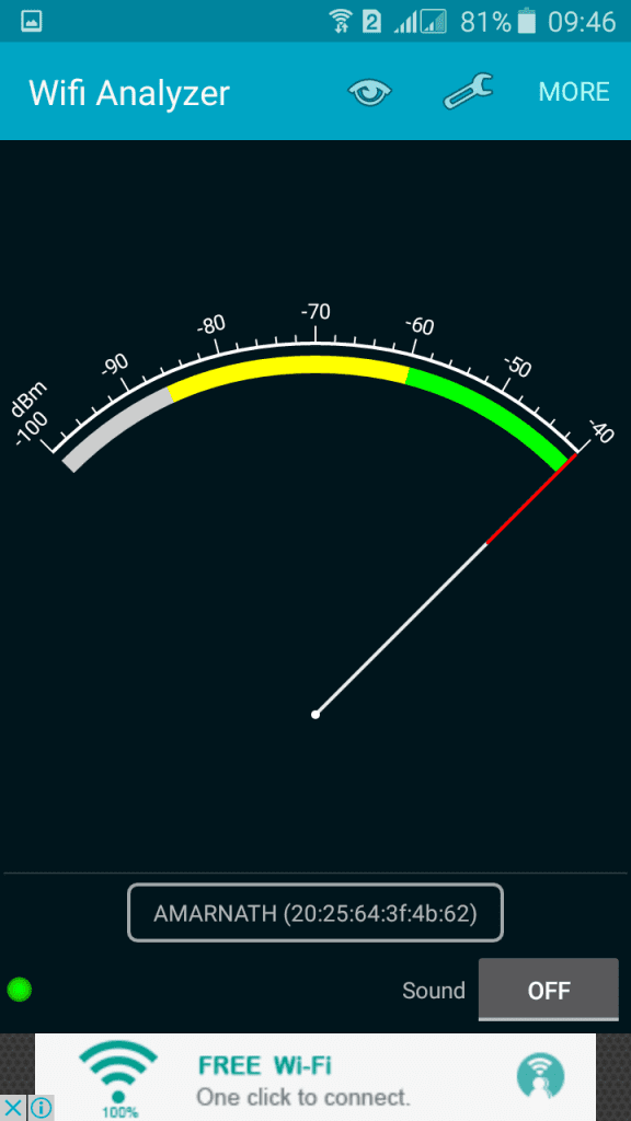 check out the signal strengths